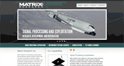 Desktop Screenshot of matrixresearch.com